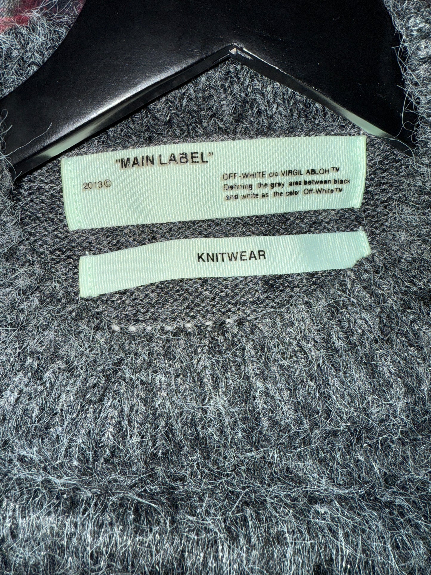 OFF-WHITE MOHAIR SWEATER 2013 COLLECTION