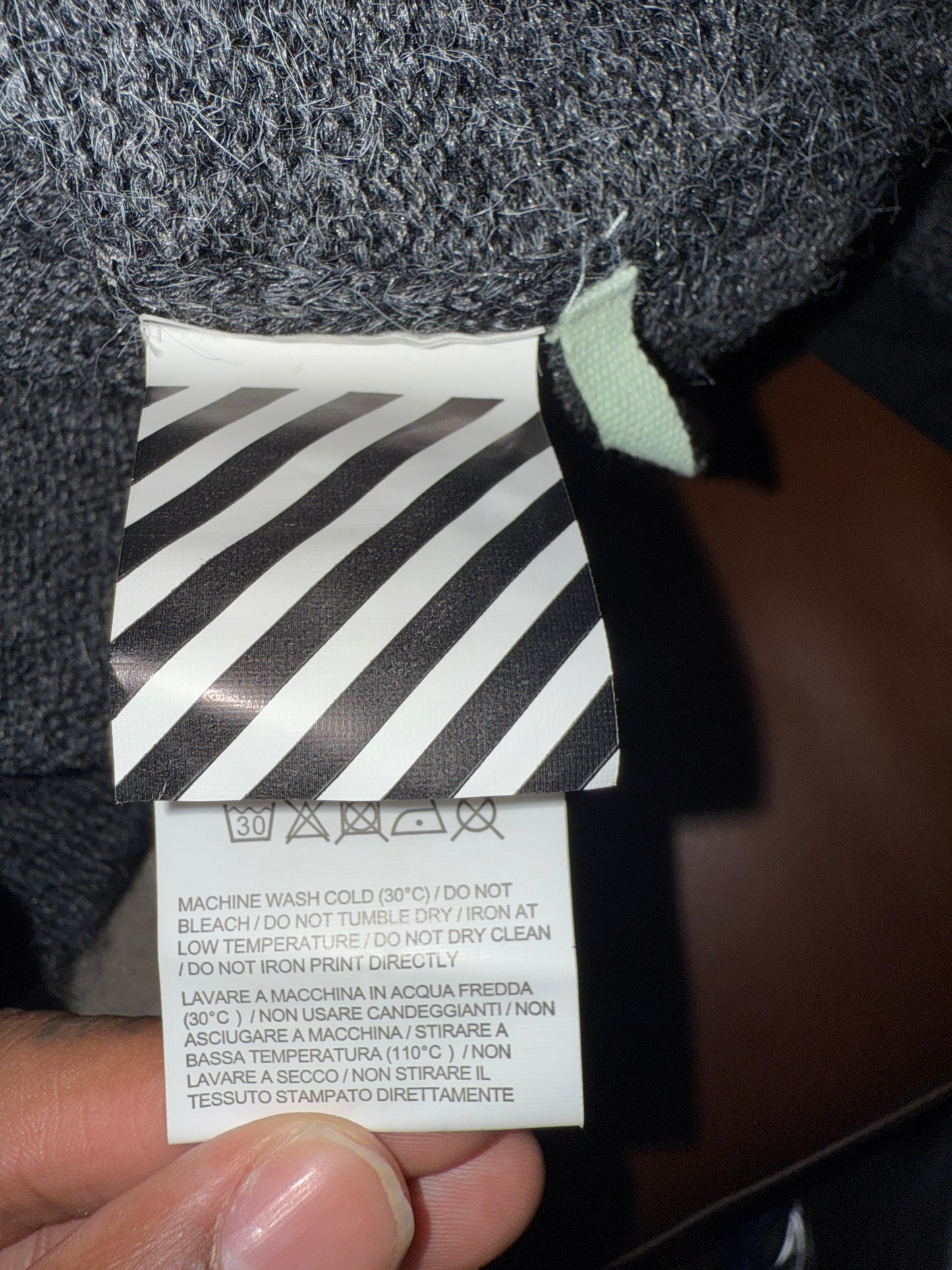 OFF-WHITE MOHAIR SWEATER 2013 COLLECTION