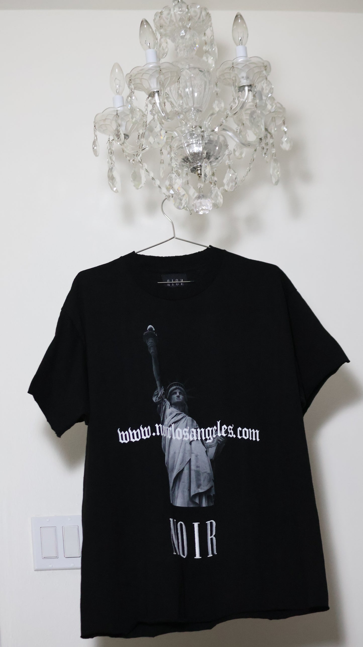 URL New Based Distressed Raw Edge Shirt