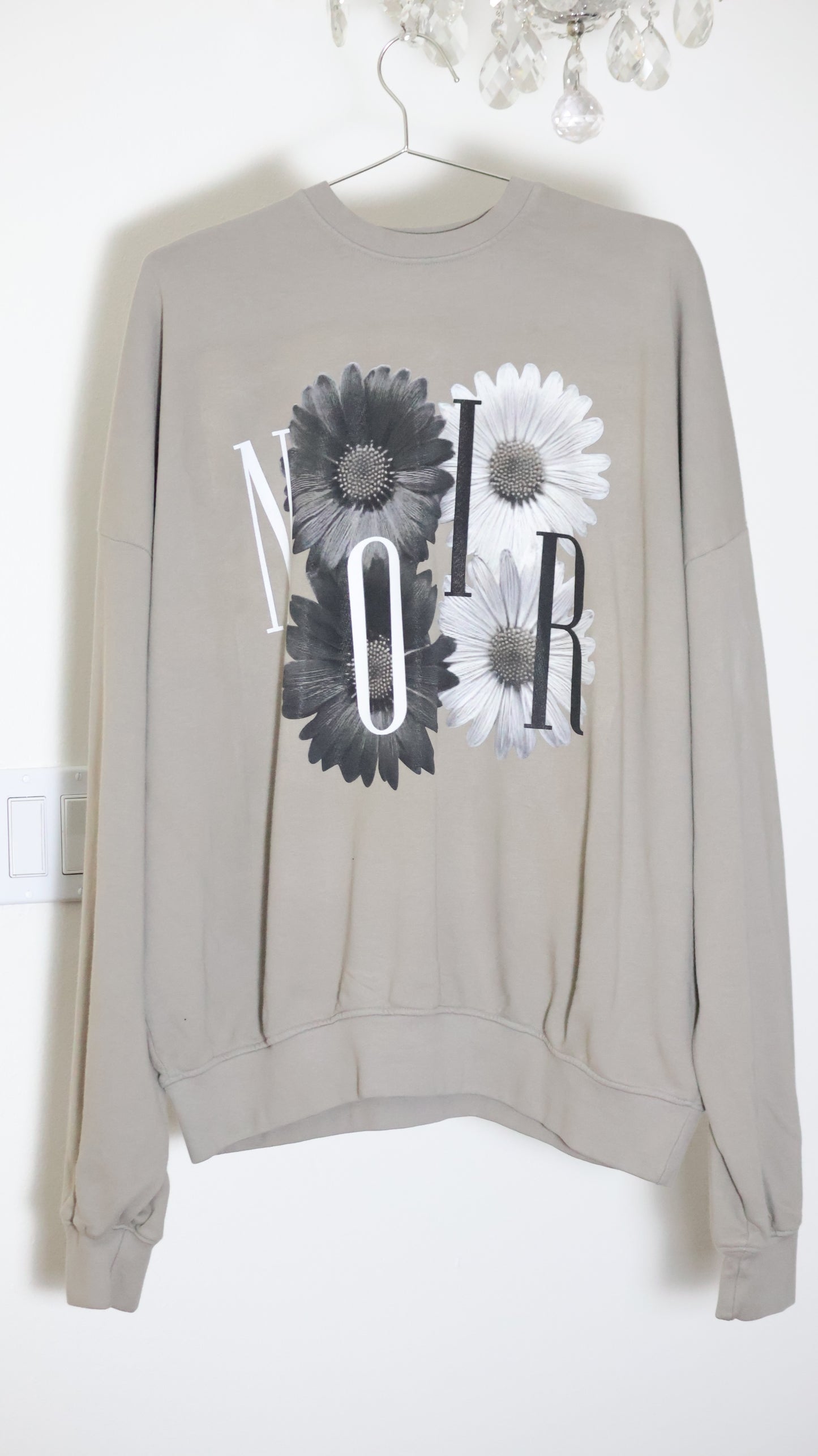 FLOWER Taupe Oversized French Terry Unisex