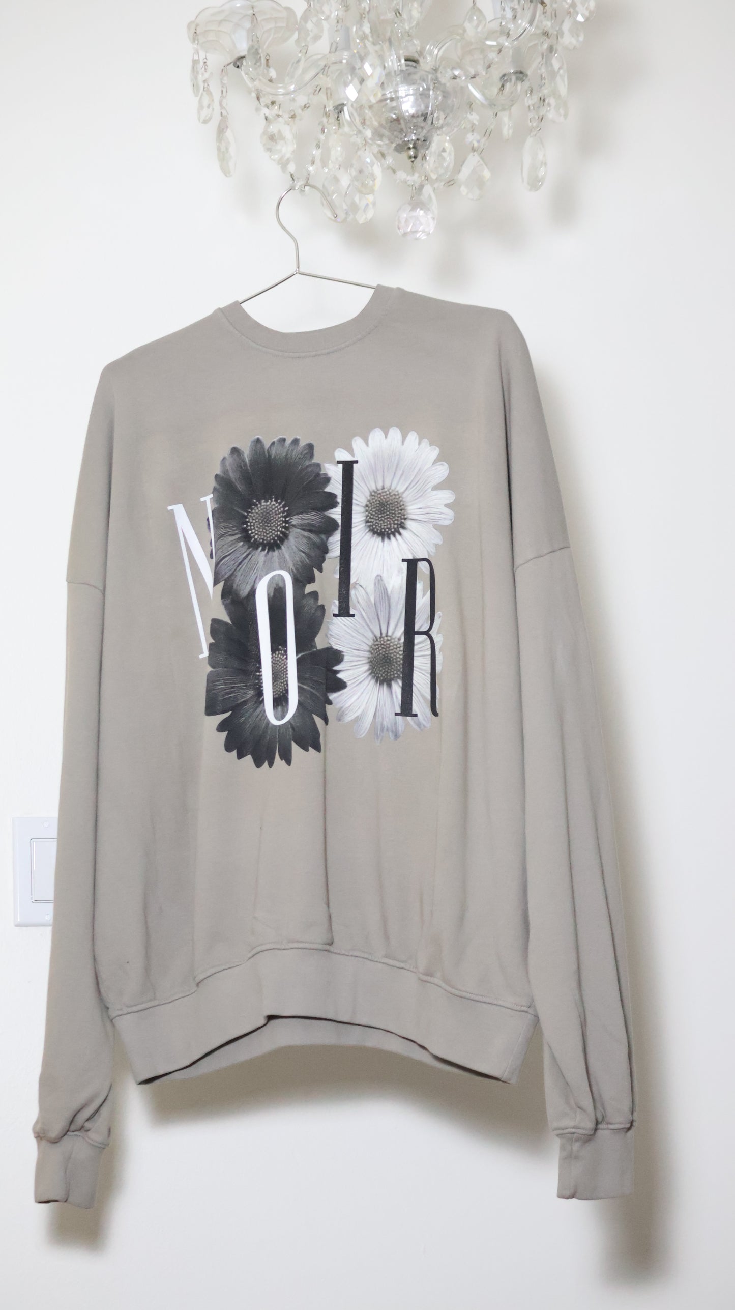 FLOWER Taupe Oversized French Terry Unisex