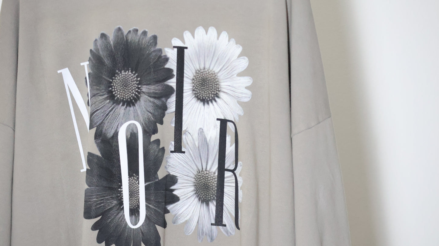 FLOWER Taupe Oversized French Terry Unisex
