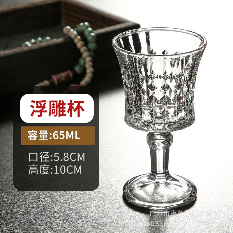 Multiple Styles Glass Cup Luxury Liquor Glass Wine Bar Party Restaurant Home Small Goblet Tasting Small Wine Glasses