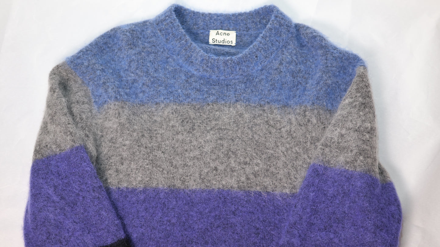 Acne Studios Albah Mohair Wool Sweater Striped Multicolor