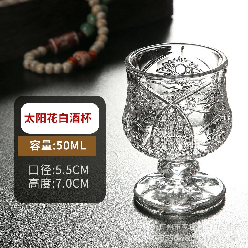 Multiple Styles Glass Cup Luxury Liquor Glass Wine Bar Party Restaurant Home Small Goblet Tasting Small Wine Glasses