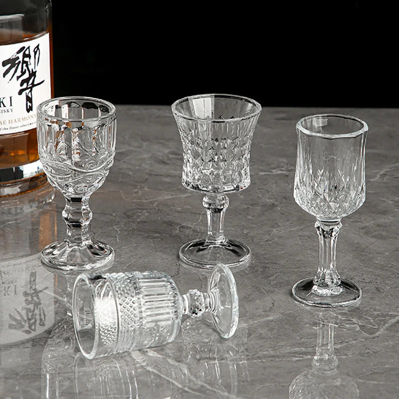 Multiple Styles Glass Cup Luxury Liquor Glass Wine Bar Party Restaurant Home Small Goblet Tasting Small Wine Glasses