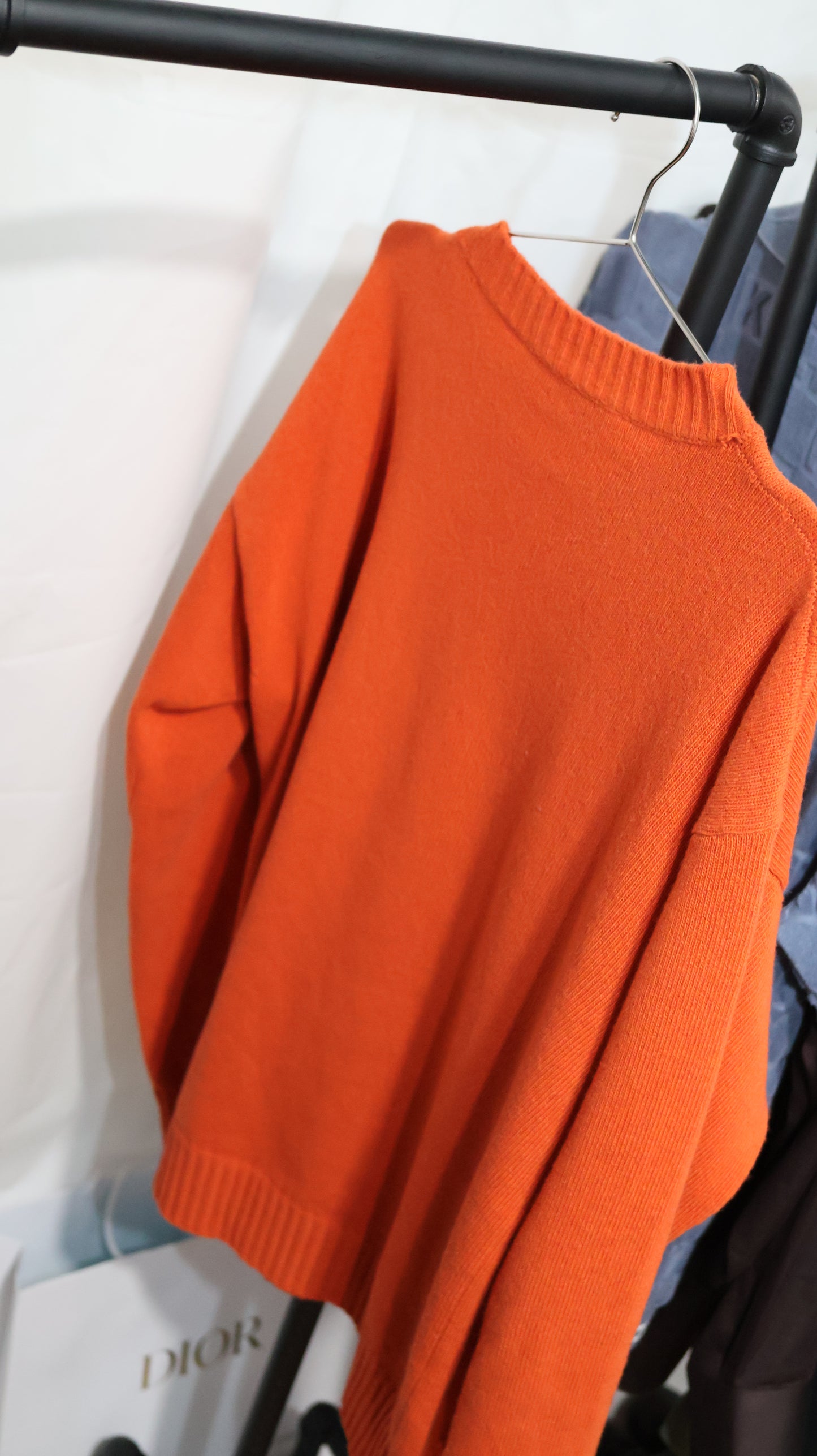 Marni Orange Cashmere Sweater Indian Orange | Mens Knitwear