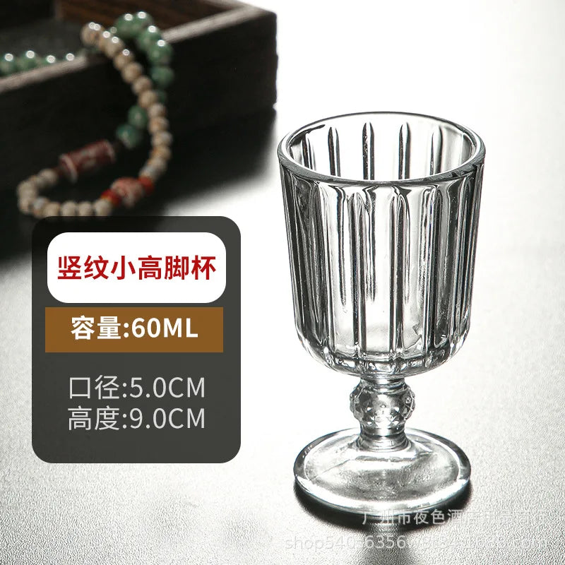 Multiple Styles Glass Cup Luxury Liquor Glass Wine Bar Party Restaurant Home Small Goblet Tasting Small Wine Glasses