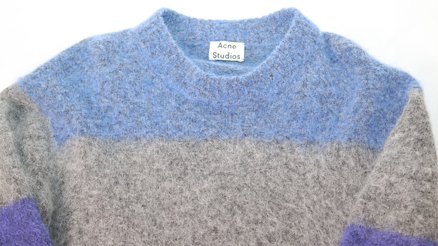 Acne Studios Albah Mohair Wool Sweater Striped Multicolor