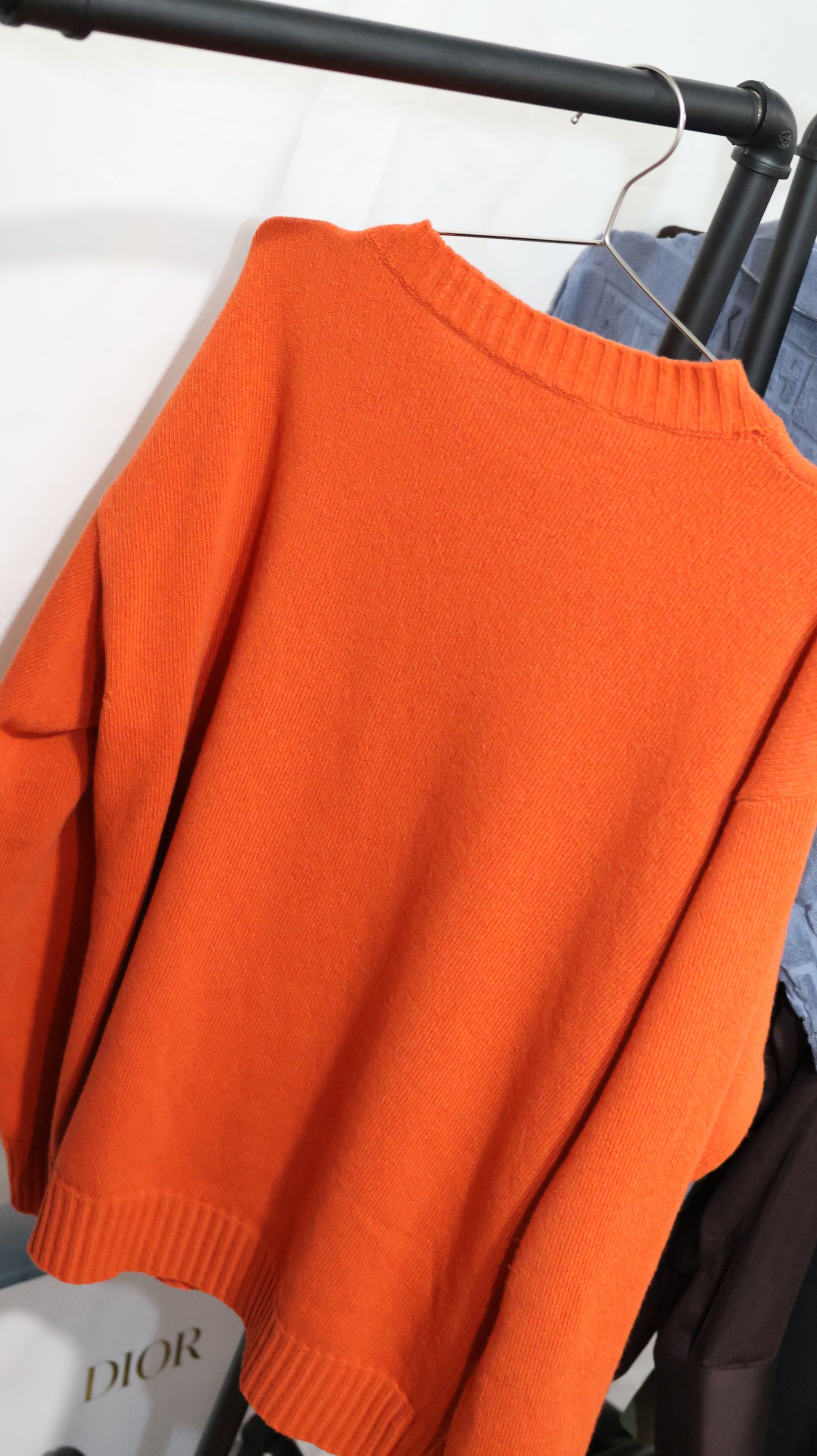 Marni Orange Cashmere Sweater Indian Orange | Mens Knitwear