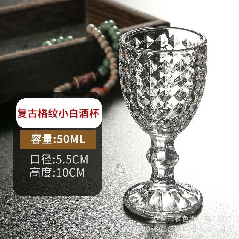 Multiple Styles Glass Cup Luxury Liquor Glass Wine Bar Party Restaurant Home Small Goblet Tasting Small Wine Glasses