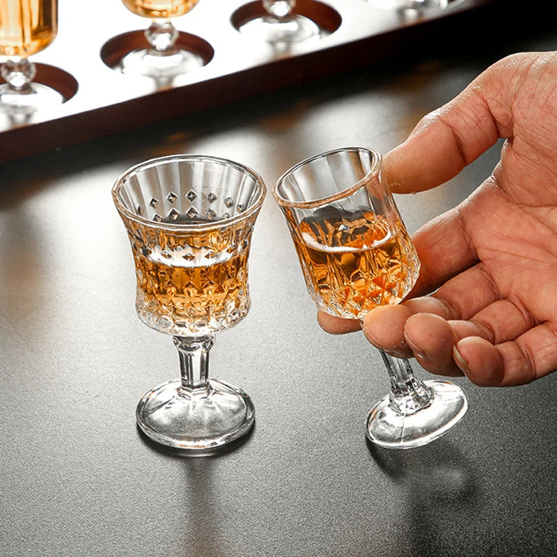 Multiple Styles Glass Cup Luxury Liquor Glass Wine Bar Party Restaurant Home Small Goblet Tasting Small Wine Glasses