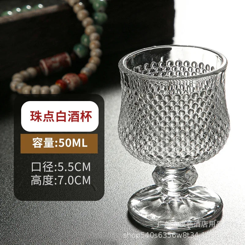 Multiple Styles Glass Cup Luxury Liquor Glass Wine Bar Party Restaurant Home Small Goblet Tasting Small Wine Glasses