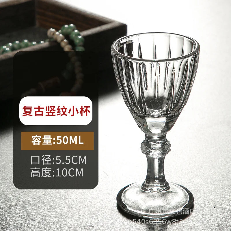 Multiple Styles Glass Cup Luxury Liquor Glass Wine Bar Party Restaurant Home Small Goblet Tasting Small Wine Glasses